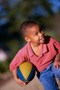 Picture of boy playing with a ball